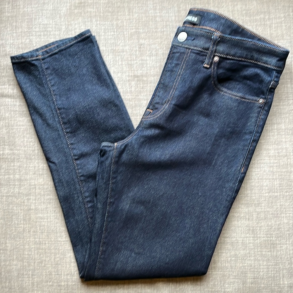 Express Dark Wash Straight Leg Jeans Men's 34x32